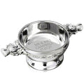 Example engraving (wedding): "MR & MRS CAMPBELL / 27.07.27" inside the 3.5" Scottish Thistle Quaich Bowl
