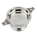 Example engraving (christening): "Isla Grace / Christened 6th June 2027" inside the 3" Nickel Plated Quaich