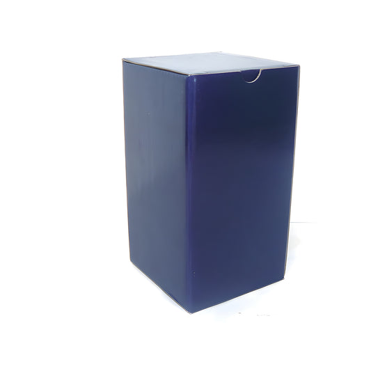 Dark blue rectangular cardboard box for 24cm skillet.