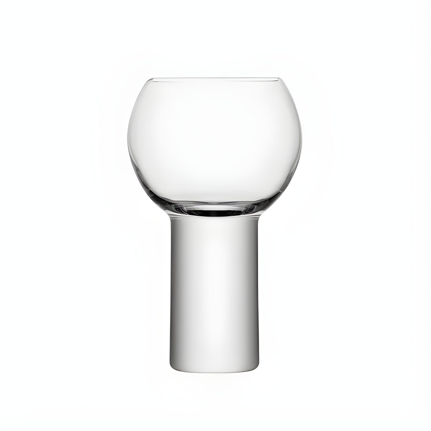 Elegant modern wine glass with unique stem design, 360ml size