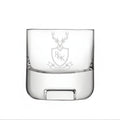 Example engraving (crest): "R & K / 12.06.27" on the Cask Whisky Glass Tumbler
