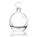 Round 700ml glass decanter with a crystal ball stopper for whisky.