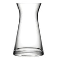Clear glass vase with elegant concave design, ideal for mixed flower bouquets.