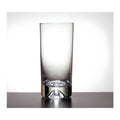 Clear Krosno hi-ball glass with modern crystal design on a surface.