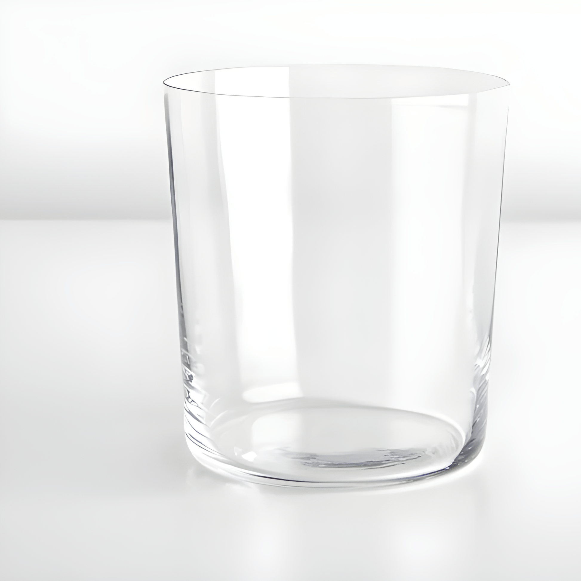 Clear 390ml LSA Gio tumbler on white background for modern minimalist design.