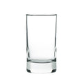 Clear 140ml tumbler glass shown against a white background, ideal for beverages.