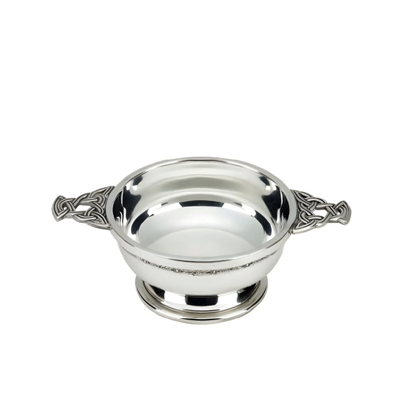 4" Nickel Plated Quaich Bowl
