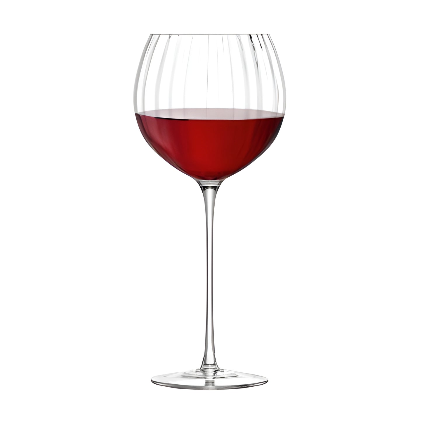 Aurelia balloon glass filled with red wine, ideal for enhanced tasting experience.