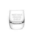 Example engraving (wedding party): "Best Man / Callum / 22.05.27" on the Bar Whisky Tumbler