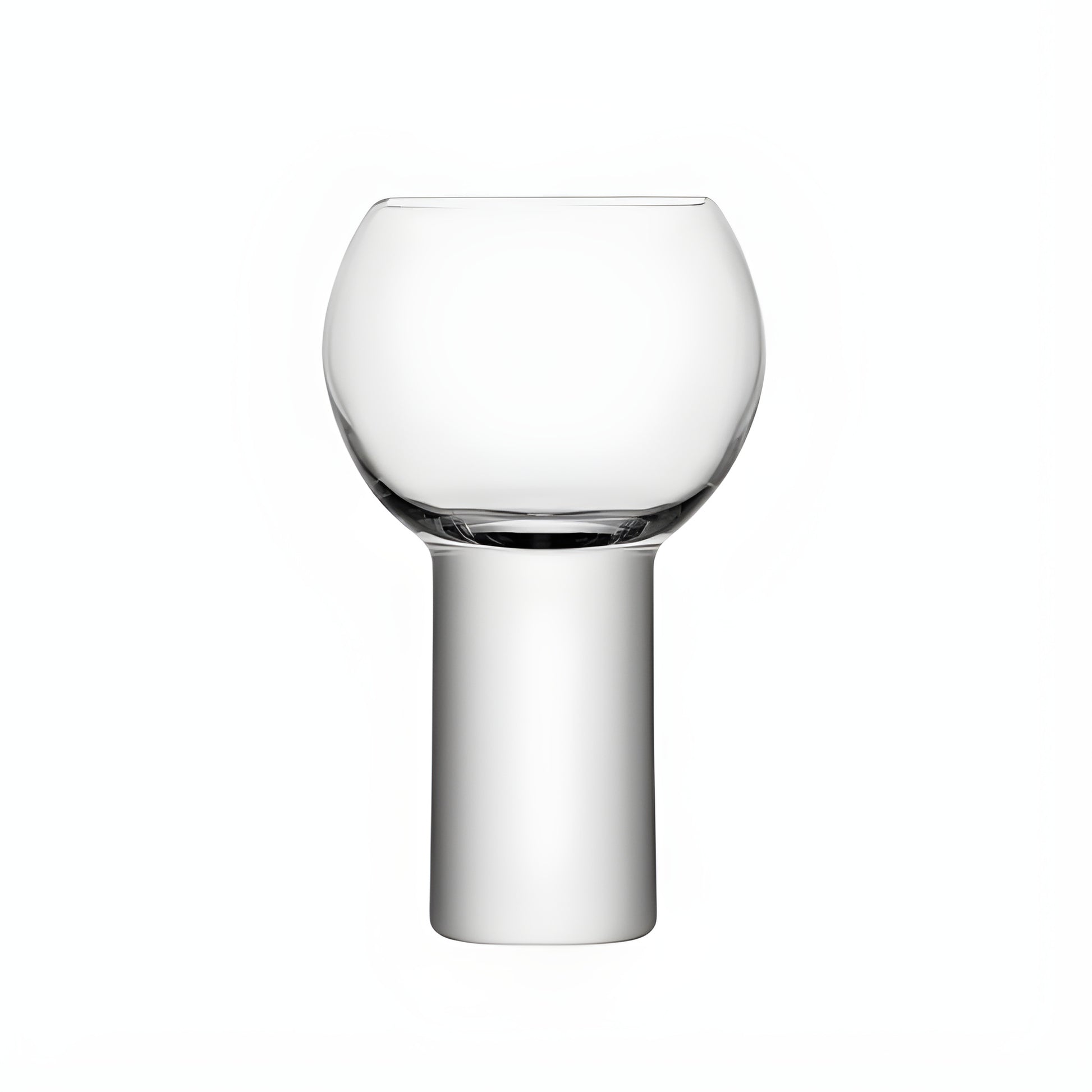 Elegant modern wine glass with unique stem design, 360ml size