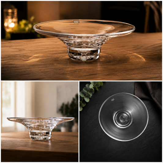 Handmade Bubble Base Shallow Bowl