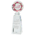 Interflora Florist of the Year 2020 personalized crystal award.