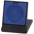Blue medal display box holding 40-50mm circle medal, size 85x70x15mm.