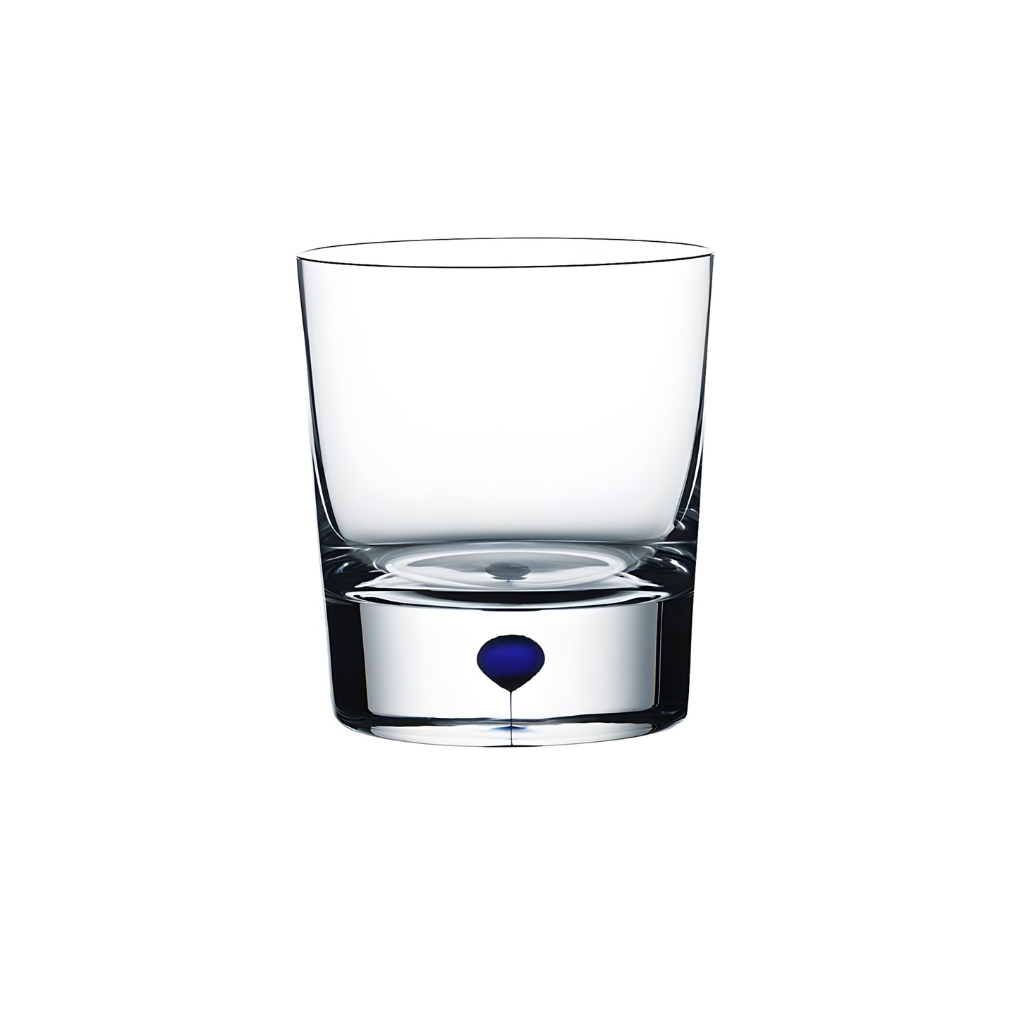 Intermezzo 40cl crystal tumbler with blue drop design base.