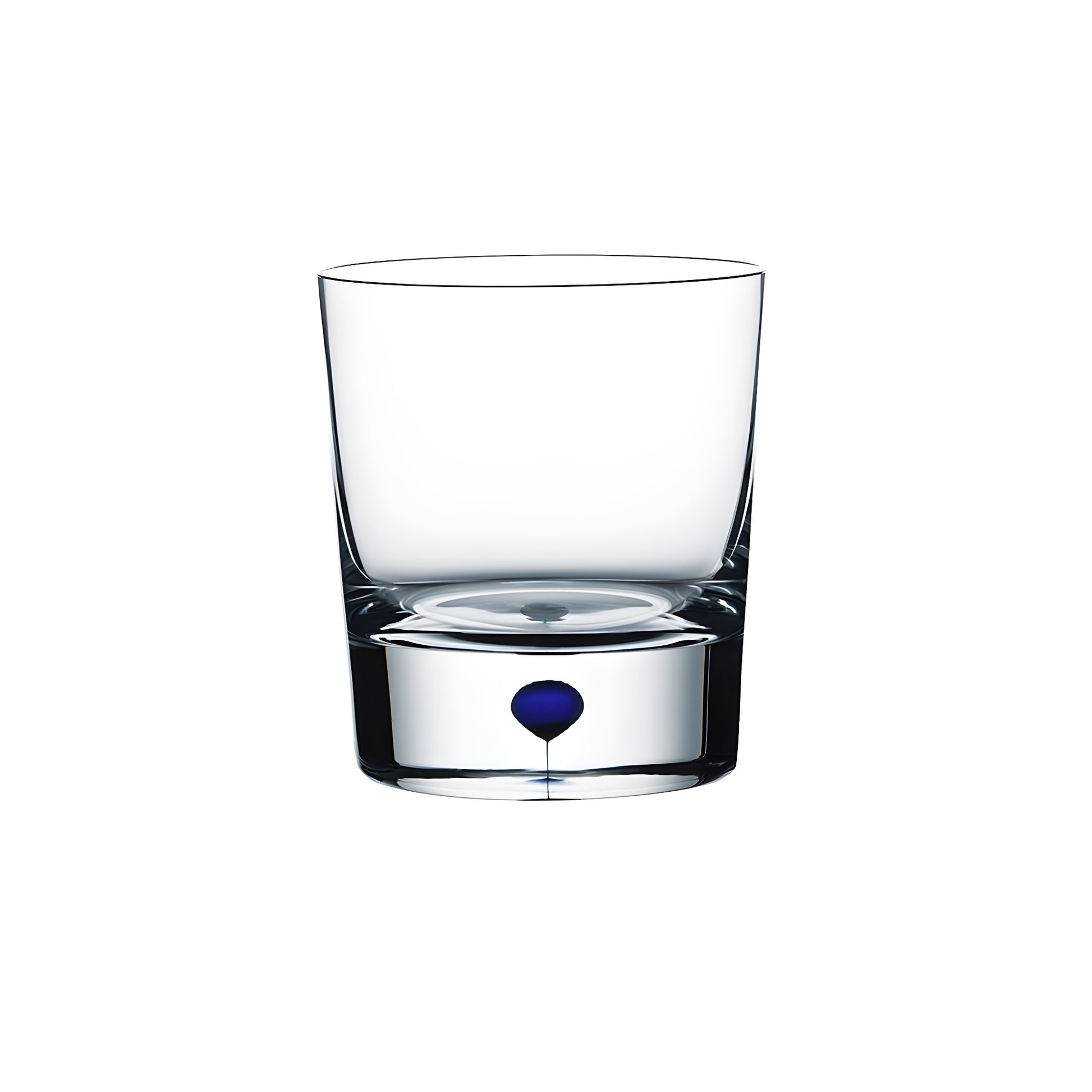 Intermezzo 40cl crystal tumbler with blue drop design base.