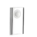 Clear crystal golf trophy with embedded ball design