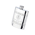 Example engraving (company logo): "HARBOUR ENGINEERING / EST. 1986" on the Oblong 2 Celtic Band Flask