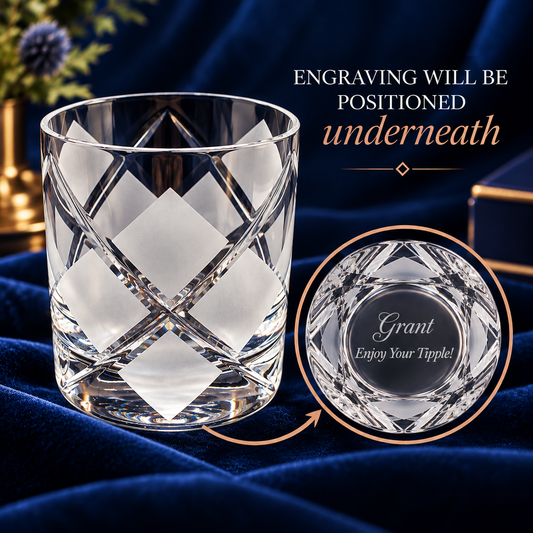 Personalised Argyle Cut Crystal Whisky Glass