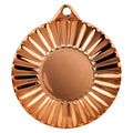 Bronze round medal with fluted edge for award ceremonies