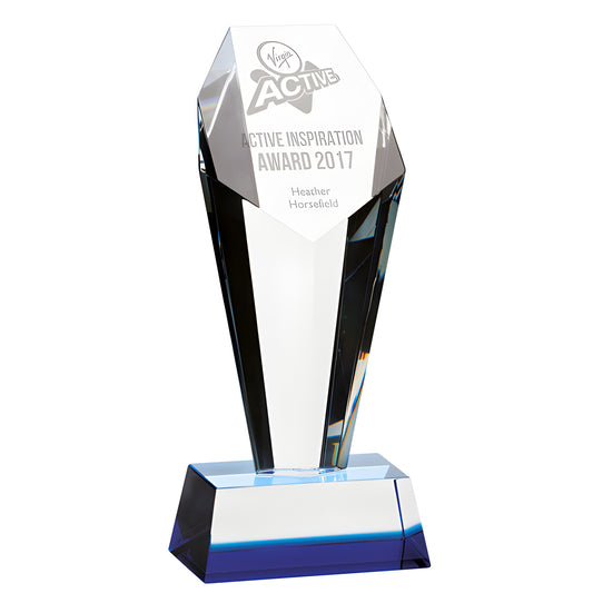 Optical crystal award engraved with Active Inspiration 2017.