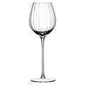 Elegant Aurelia white wine glass made of crystal clear glass.