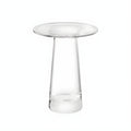 Clear glass Victoria vase H15cm minimalist decorative centerpiece