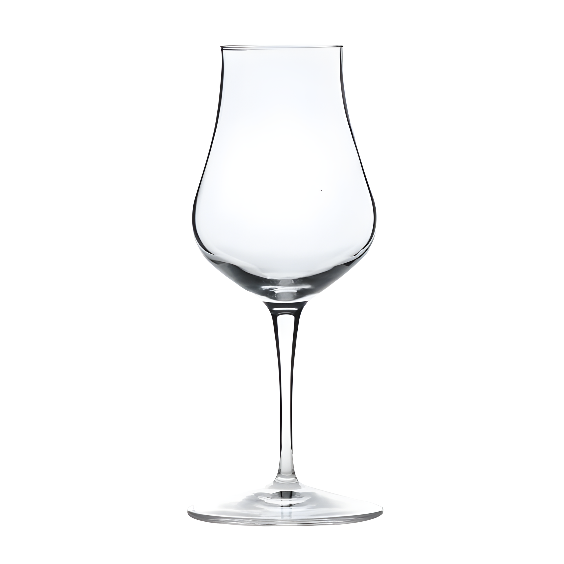 Clear 170ml snifter glass for wine tasting, elegant design.