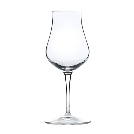Clear 170ml snifter glass for wine tasting, elegant design.
