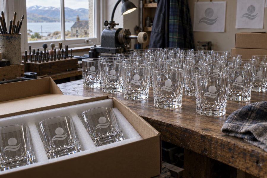 Logo glassware